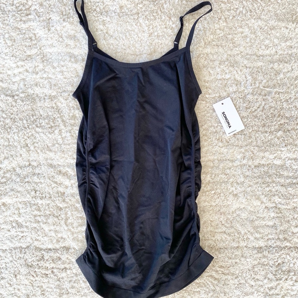 NWT Sonoma Black Maternity Tank Top